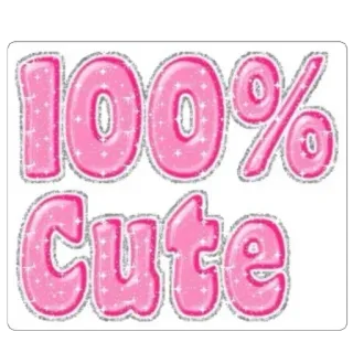 💕 100% CUTE telegram sticker