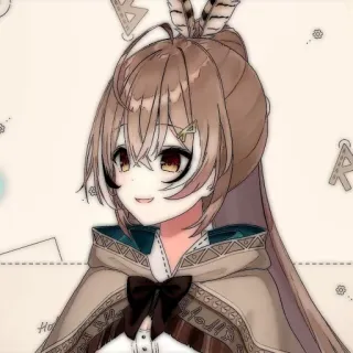 ⏳ Nanashi Mumei Anime, Vtuber, Hololive, Nanashi Mumei, linda, chica anime telegram sticker