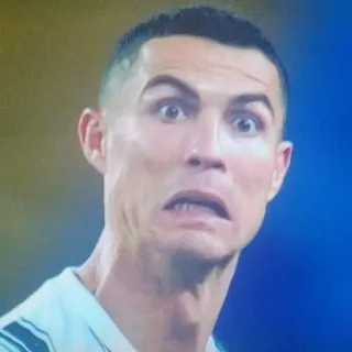 😳 Cristiano Ronaldo Cristiano Ronaldo, sepak bola, atlet, olahraga, pemain telegram sticker