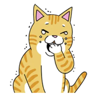 🐈 cat, animal, cartoon, cute, emoji, sticker telegram sticker