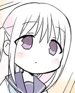 💗 anime girl, manga, kawaii, chibi, cute, cartoon telegram sticker