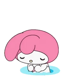 😊 My Melody My Melody, Sanrio, lindo, kawaii, rosa, personaje telegram sticker