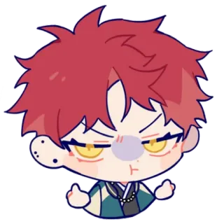 😠 Anime, Marah, Chibi, Karakter, Jengkel telegram sticker
