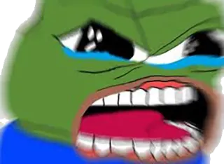 🐸 Pepe the Frog pepe, rana, meme, internet, enojado, llorando telegram sticker
