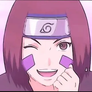 😉 Rin Nohara Naruto アニメ, カートゥーン, キャラクター, 野原リン, ナルト telegram sticker