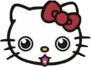 😳 Hello Kitty kitty, cat, cartoon, cute telegram sticker