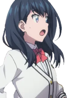 😱 Anime, Mädchen, Cartoon, Schuluniform, Japanische Animation telegram sticker