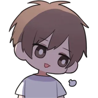 🫥 만화, 애니메이션, 소년, 스티커 telegram sticker