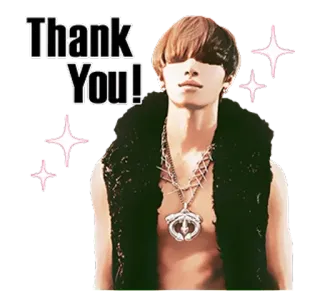 🙏 Thank You! grazie, gratitudine, saluto, uomo, brillantini whatsapp sticker