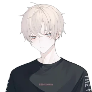 😒 FITZMAKER anime, cartoon, character, avatar, portrait, artwork telegram sticker