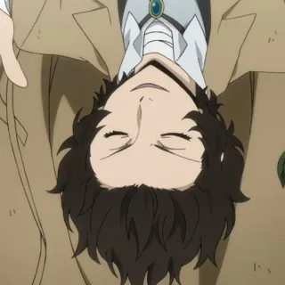 ✨ Osamu Dazai Bungo Stray Dogs อนิเมะ, Bungo Stray Dogs, โอซามุ ดาไซ, ตัวละคร, นอน telegram sticker