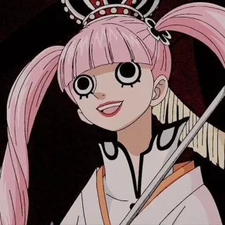 🌸 Perona One Piece Anime, One Piece, Perona, Princesa Fantasma, Corona whatsapp sticker