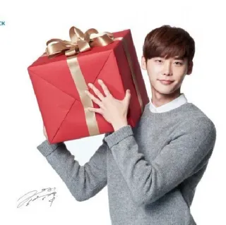 🎁 Lee Jong-suk attore, modella, regalo, regalo telegram sticker