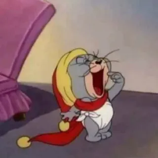 🍽 Cartone animato, Bambino, Topo, Assonnato, Carino, Animali telegram sticker