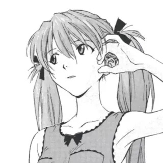 👾 Asuka Langley Soryu Neon Genesis Evangelion anime, manga, girl, character, neon genesis evangelion, asuka, cartoon telegram sticker