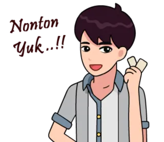 😉 Mantap Yokk !! Cartone animato, Anime, Sticker, Mantap, Yokk whatsapp sticker