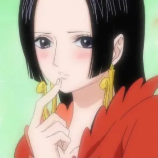 🥰 Boa Hancock One Piece Anime, Mulher, Rainha, Pirata, Mangá telegram sticker