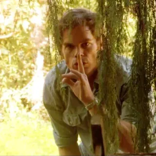 🤫 Dexter Morgan Dexter asesino en serie, crimen, drama, serie de TV, silencio telegram sticker