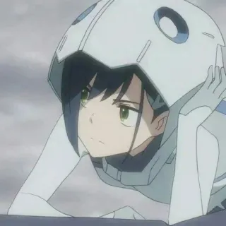 ✨ Ichigo Darling in the Franxx 动漫, 草莓, Darling in the Franxx, 角色, 女孩 telegram sticker