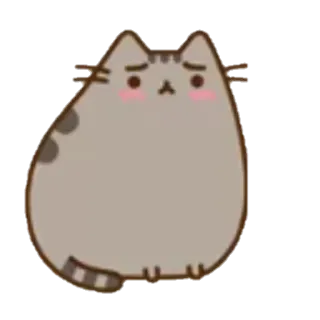 😳 Pusheen gato, Pusheen, dibujos animados, animal, kawaii, lindo whatsapp sticker