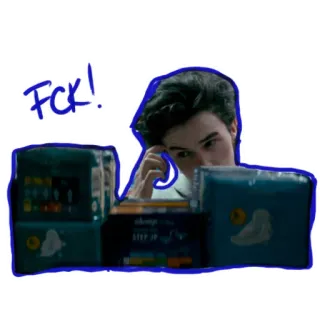 😓 Fck! ofensivo, palavrão telegram sticker