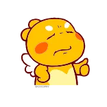 👍 cartoon, character, animal, cute, gesture, angel telegram sticker