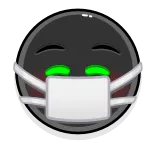 😷 maska, medyczny, koronawirus, covid-19, pandemia, maseczka, ochrona telegram sticker