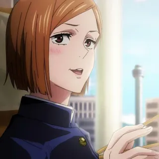 ➿ Nobara Kugisaki Jujutsu Kaisen Anime, Jujutsu Kaisen, Nobara Kugisaki, Femme, Personnage telegram sticker