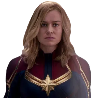 😠 Captain Marvel 惊奇队长, 超级英雄, 漫威, 电影, 角色, 女性 telegram sticker