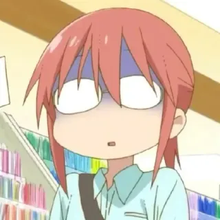 😨 Kobayashi Miss Kobayashi's Dragon Maid anime, miss kobayashi's dragon maid, kobayashi, surprised, embarrassed telegram sticker