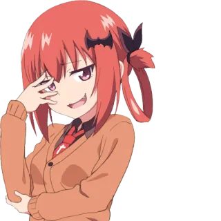 😈 Anime, Fille, Maléfique, Satan, Manga telegram sticker