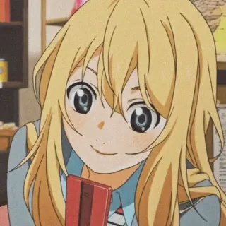 🩰 Kaori Miyazono Your Lie in April Anime, Personage, Kaori Miyazono, Your Lie in April telegram sticker