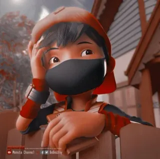 👾 Boboiboy Animación, Personaje de dibujos animados, Boboiboy, Héroe, Serie animada whatsapp sticker