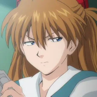 🥢 Asuka Langley Soryu Neon Genesis Evangelion anime, girl, Asuka, Evangelion, character, Japanese animation telegram sticker