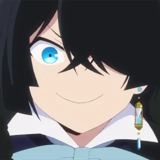 ♟ anime, character, smile, portrait telegram sticker