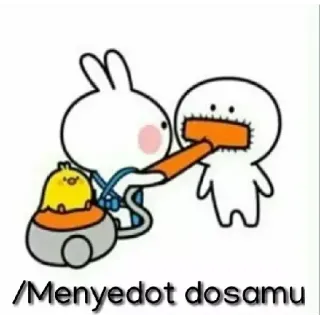 ✨ /Menyedot dosamu coelho, animal, cenoura, comida whatsapp sticker