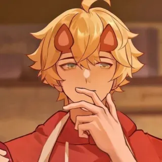 🐕 Thoma Genshin Impact アニメ, ゲーム, 原神, トーマ telegram sticker