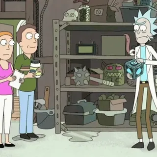 🆘 Rick Sanchez Rick and Morty Rick et Morty, Dessin animé, Science-fiction, Animation pour adultes, Comédie, Rick Sanchez, Série animée telegram sticker