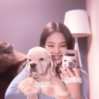 🍼 kamu jovita phụ nữ, chó, selfie, thú cưng, chân dung, dễ thương telegram sticker