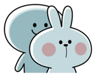 😗 sticker, cartoon, hase, niedlich, figur, kunst whatsapp sticker