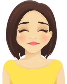 😔 Frau, traurig, Mädchen, emotional, nachdenklich whatsapp sticker