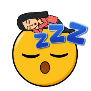 😴 ZZZ sonolento, cansado, emoji, descansando, zzz, dormindo telegram sticker
