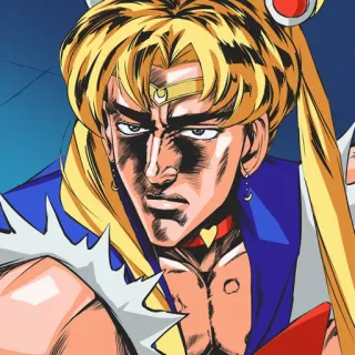 🌕 Anime, Manga, Crossover, Muscles, Parodie, Sailor Moon, JoJo's Bizarre Adventure telegram sticker