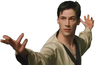 👊 Neo The Matrix Neo, Matrix, Keanu Reeves, Kampfsport, Action, Sci-Fi whatsapp sticker