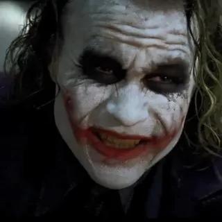 🦇 Joker The Dark Knight villain, clown, criminal, psychopath, evil telegram sticker