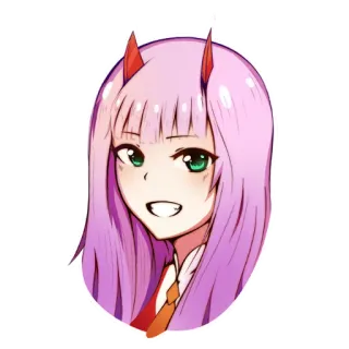 Darling in the franxx Zero Two telegram stickers