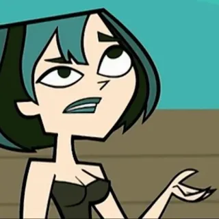 🐉 Gwen Total Drama Dibujos animados, Personaje, Gwen, Drama Total whatsapp sticker