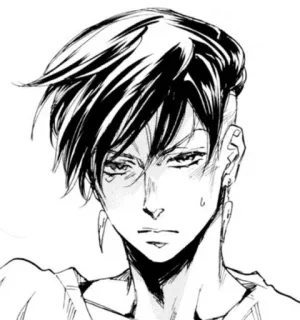 😠 アニメ, 漫画, キャラクター, ポートレート, イラスト telegram sticker