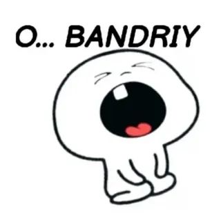 😂 O... BANDRIY Bandriy, Ucrânia, Gíria telegram sticker