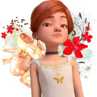 😏 cartone animato, balletto, ballerina, ballerino whatsapp sticker